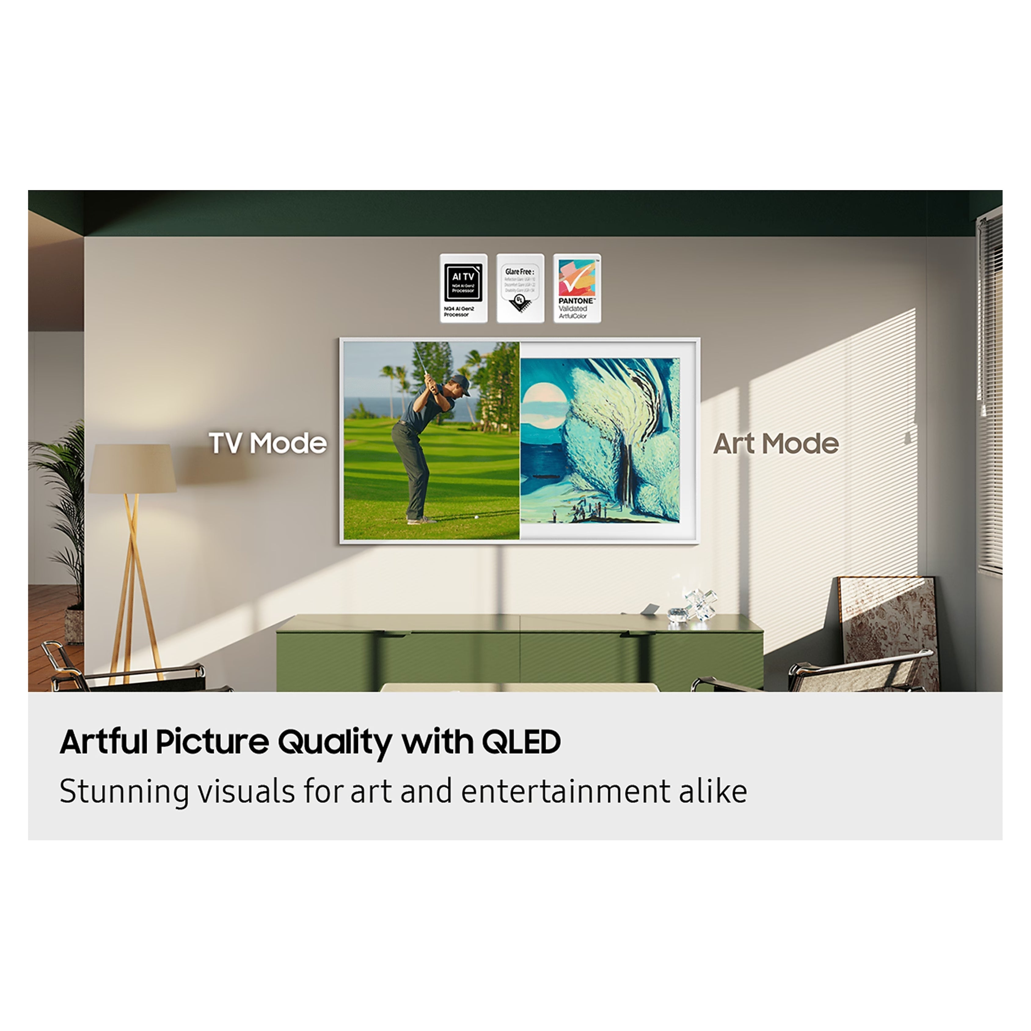 Samsung 65″ The Frame Pro Neo QLED 4K TV (QA65LS03F / LS03F) SAMSUNG