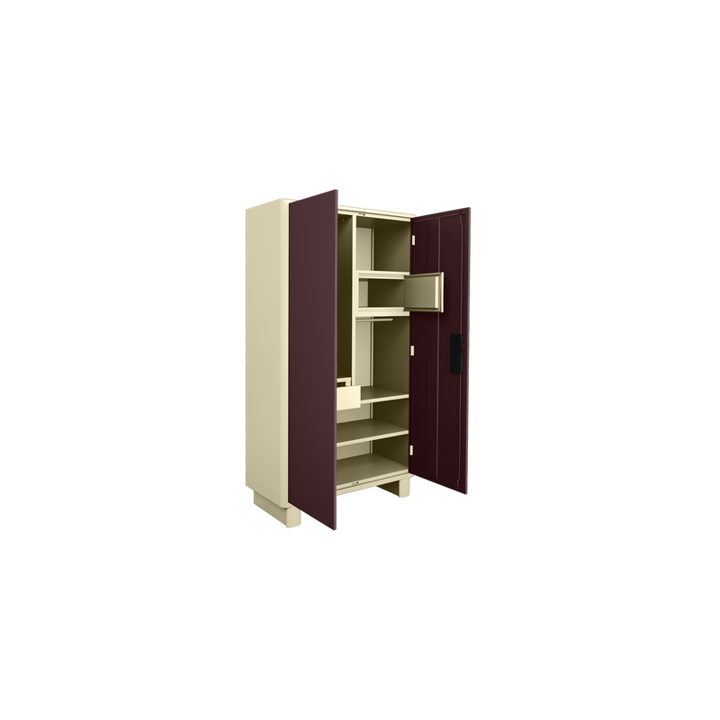 GODREJ Wardrobe H1 Led, Tex Shell Wine Red