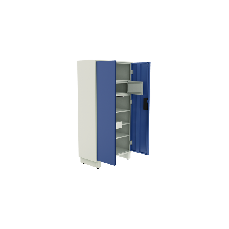 GODREJ Wardrobe H1 Led, Textured Bond/White Indigo