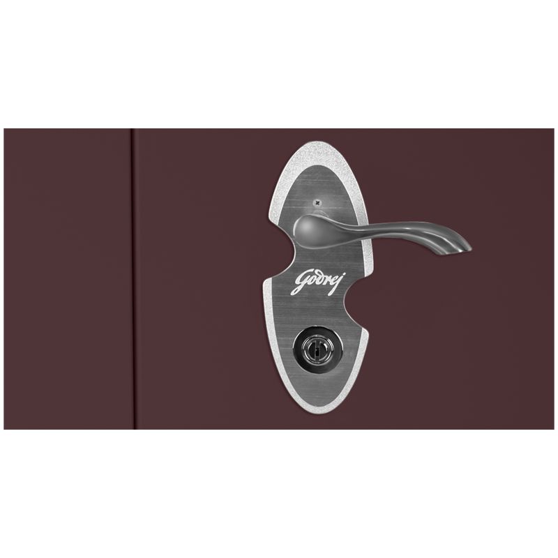 GODREJ Wardrobe H1 Led, Tex Shell Wine Red