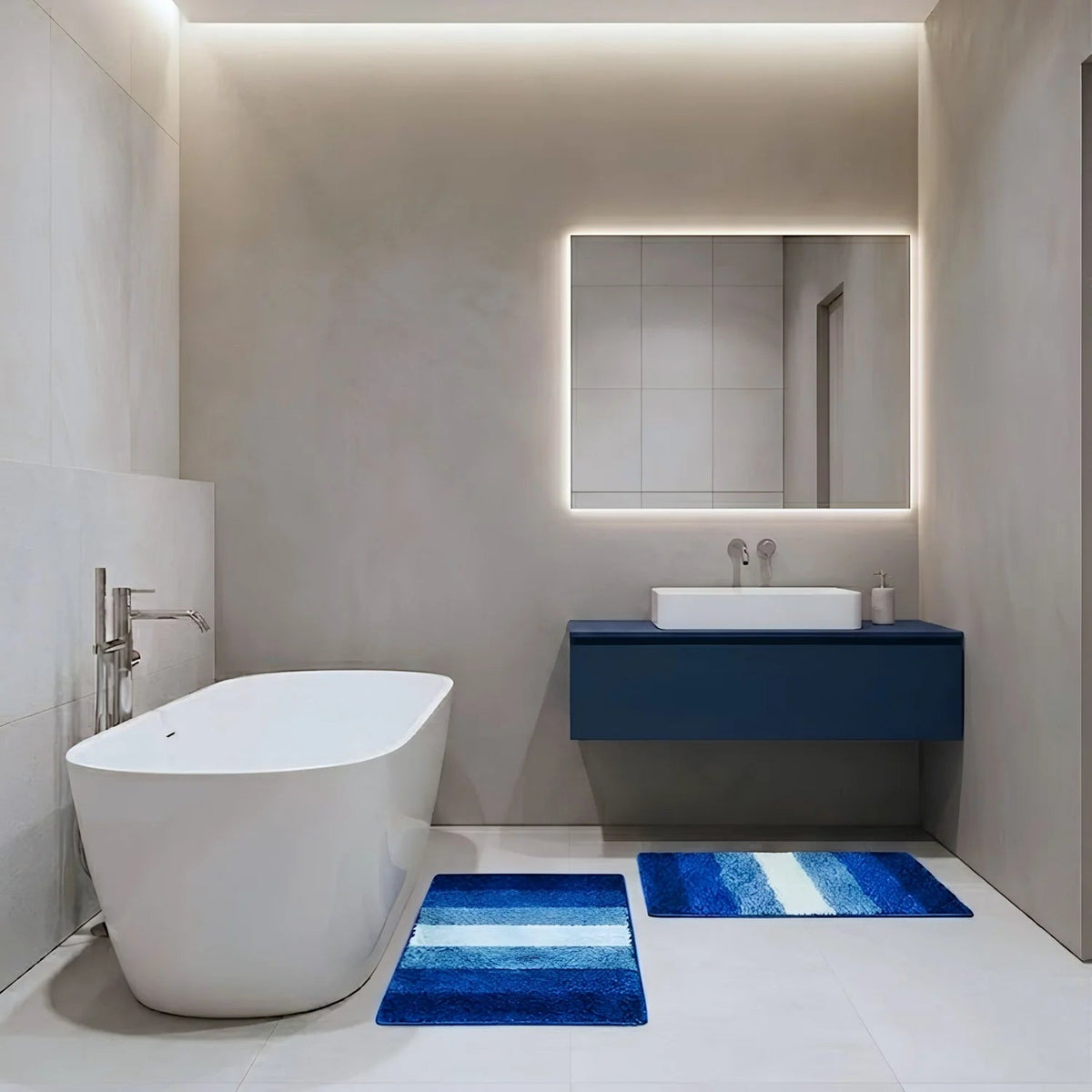 OoNA SF Pano Stripe & Melange S/2 Doormat OoNA