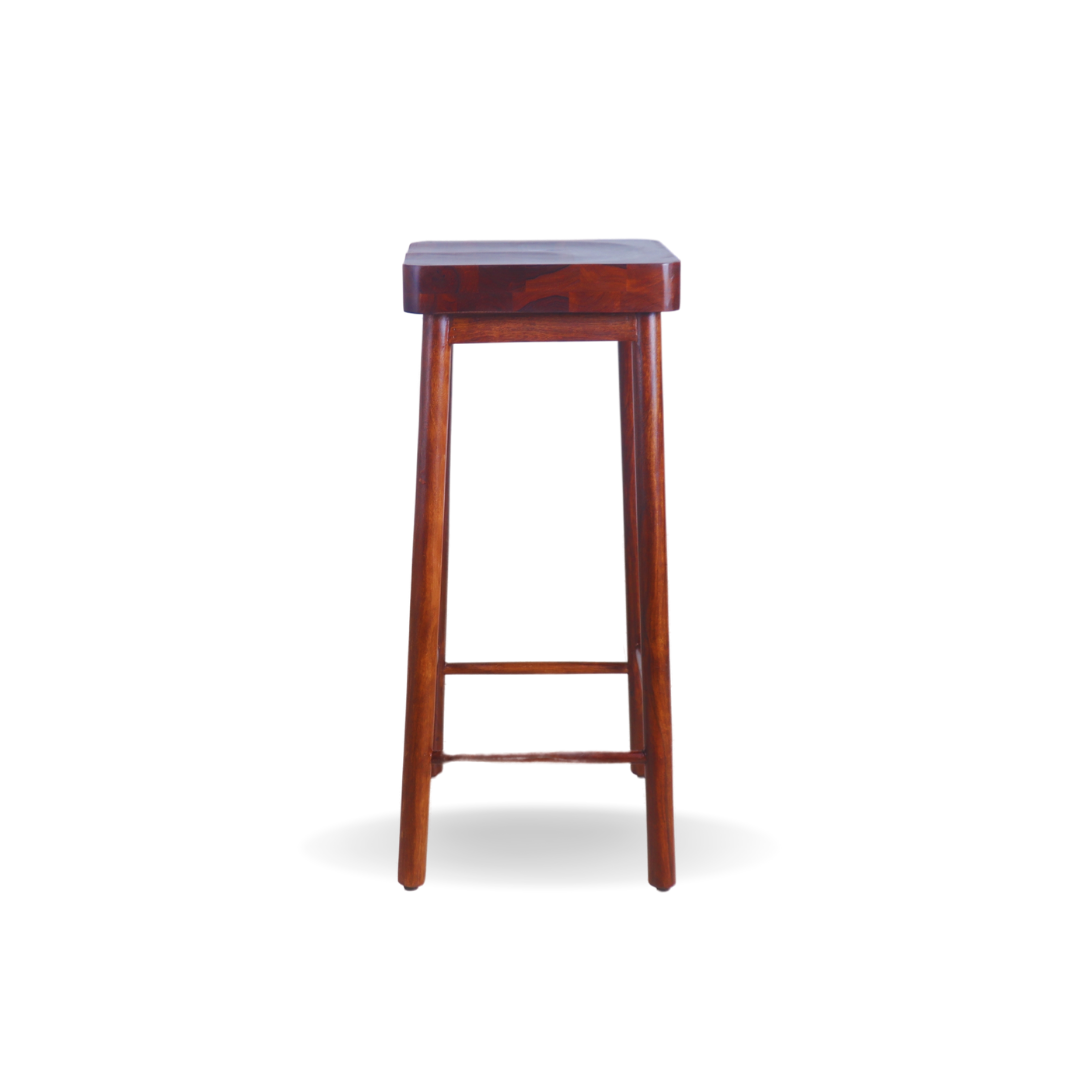 ARENA Bar Stool Sheesham Wood Light Honey Brown