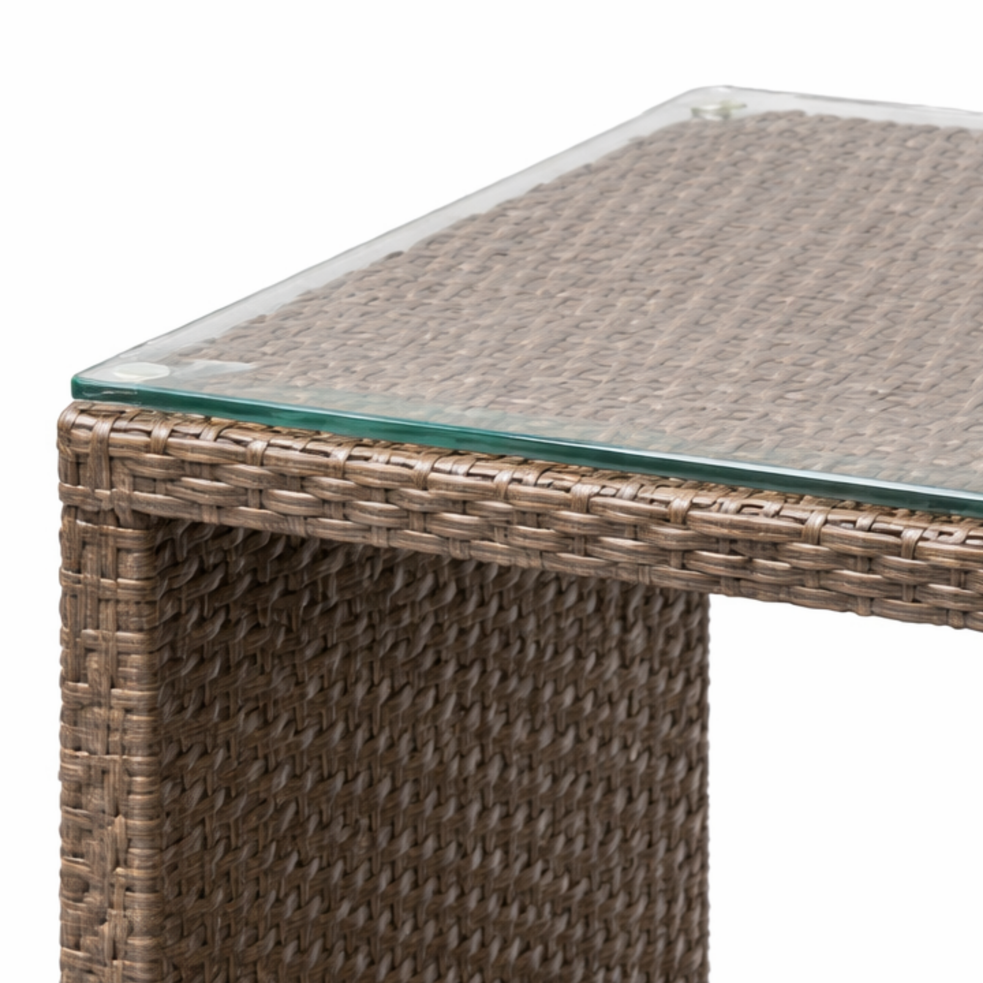 Arena Outdoor Side Table Rehau Wicker With Glasstop ARENA
