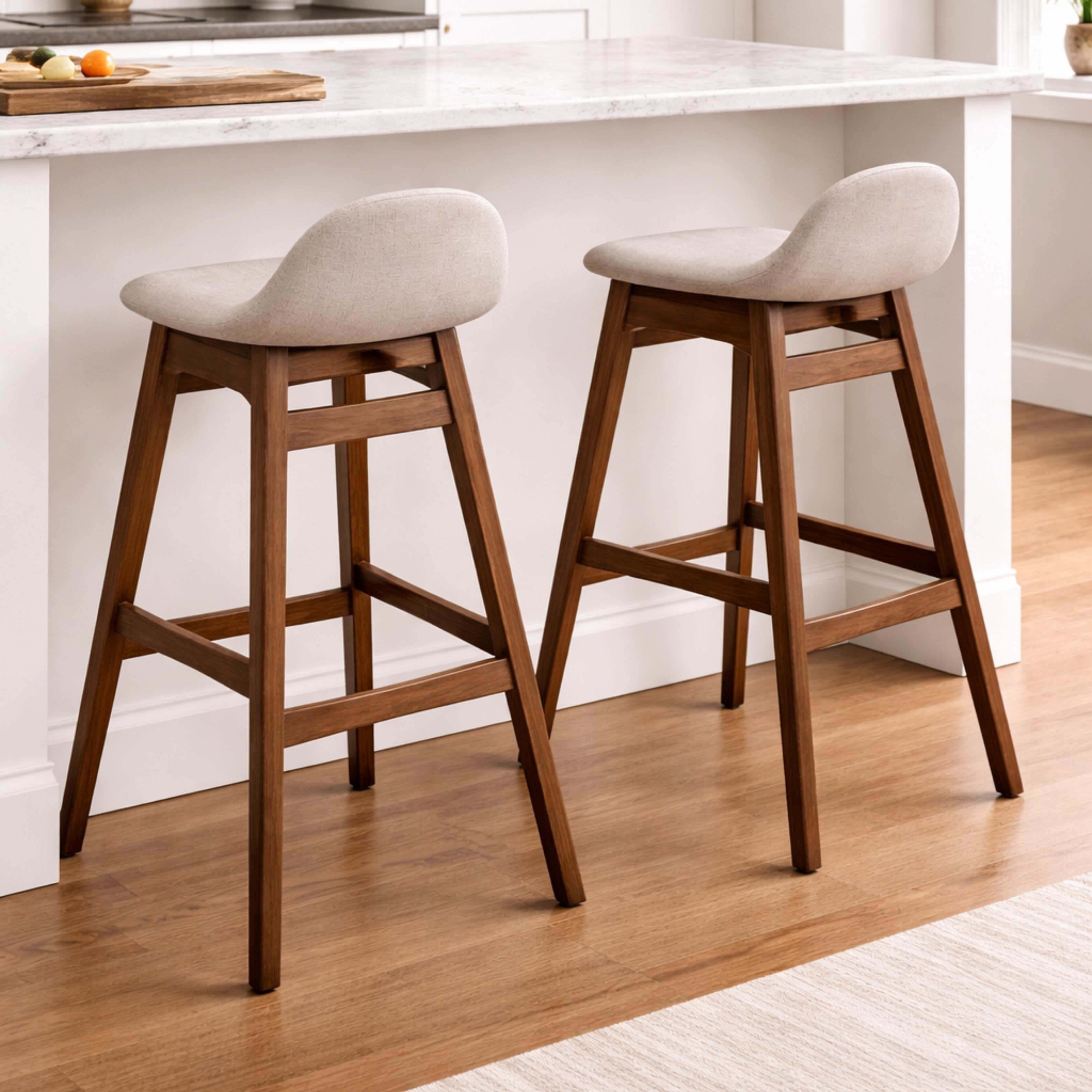 ARENA HARPER Bar Stool Walnut Legs ARENA