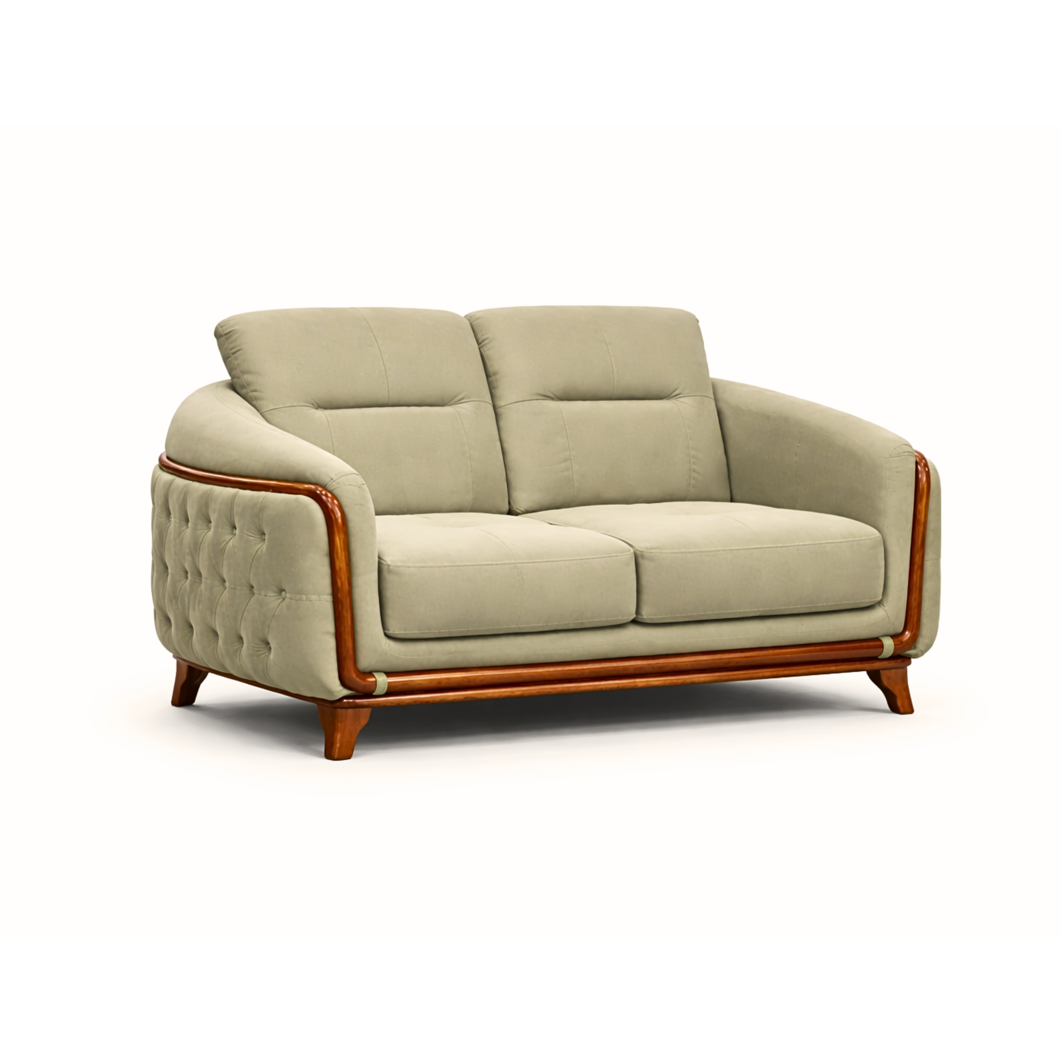 OONA Ford 3-Piece Sofa Set (3+2+1) – Dark Green OoNA