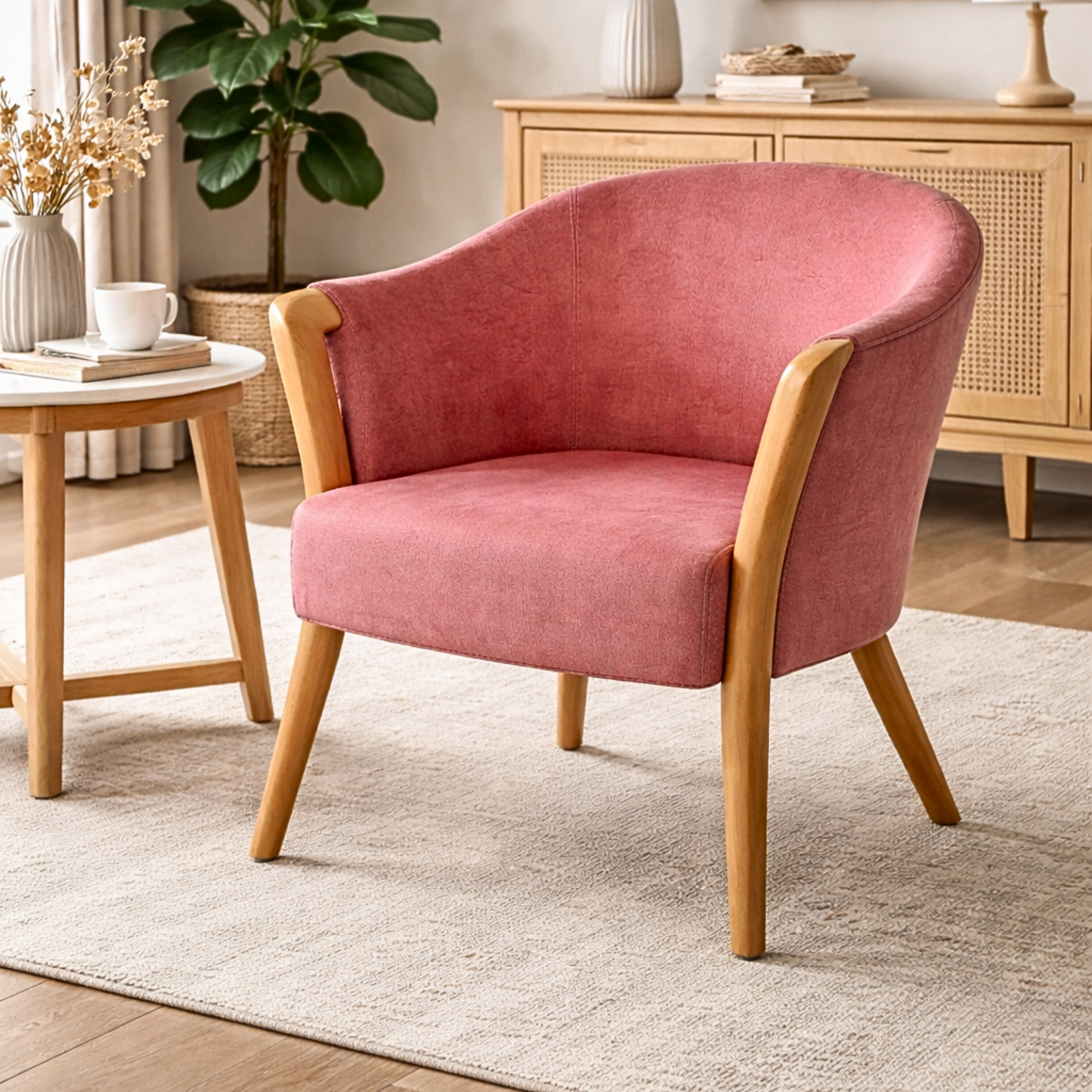 LOUNGE CHAIR CORAL BROWN ARENA