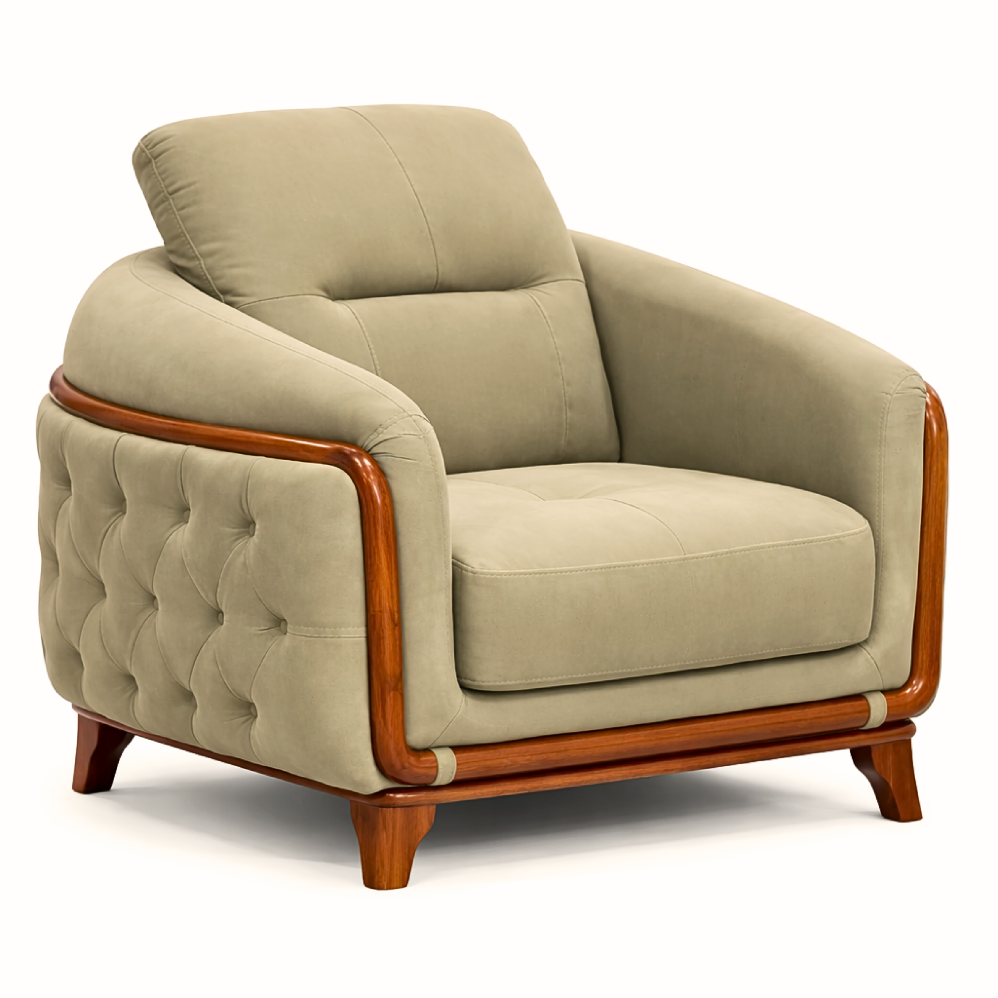 OONA Ford 3-Piece Sofa Set (3+2+1) – Dark Green OoNA