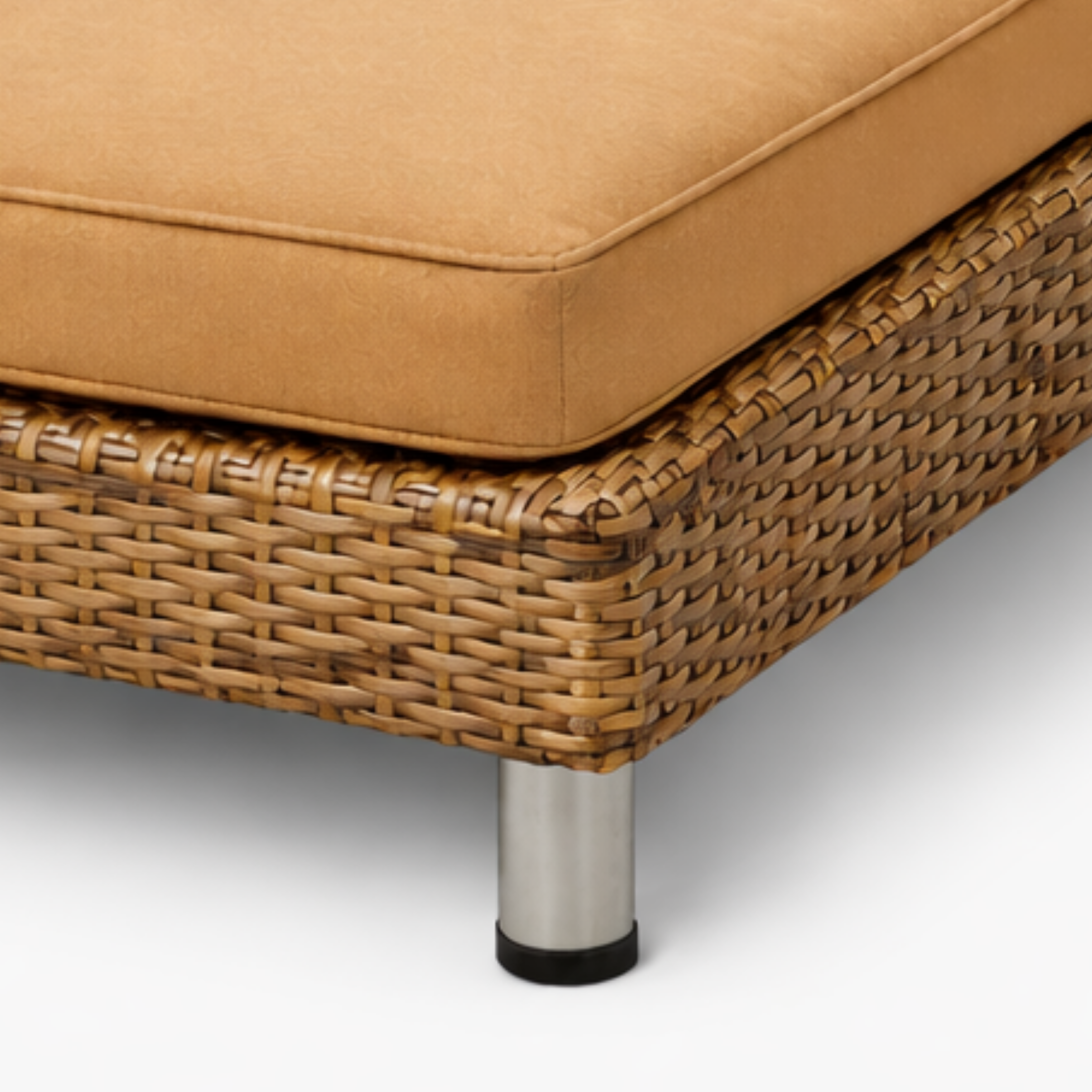 Arena Berkley Sun Lounger Rehau Wicker With Agora Cushion ARENA