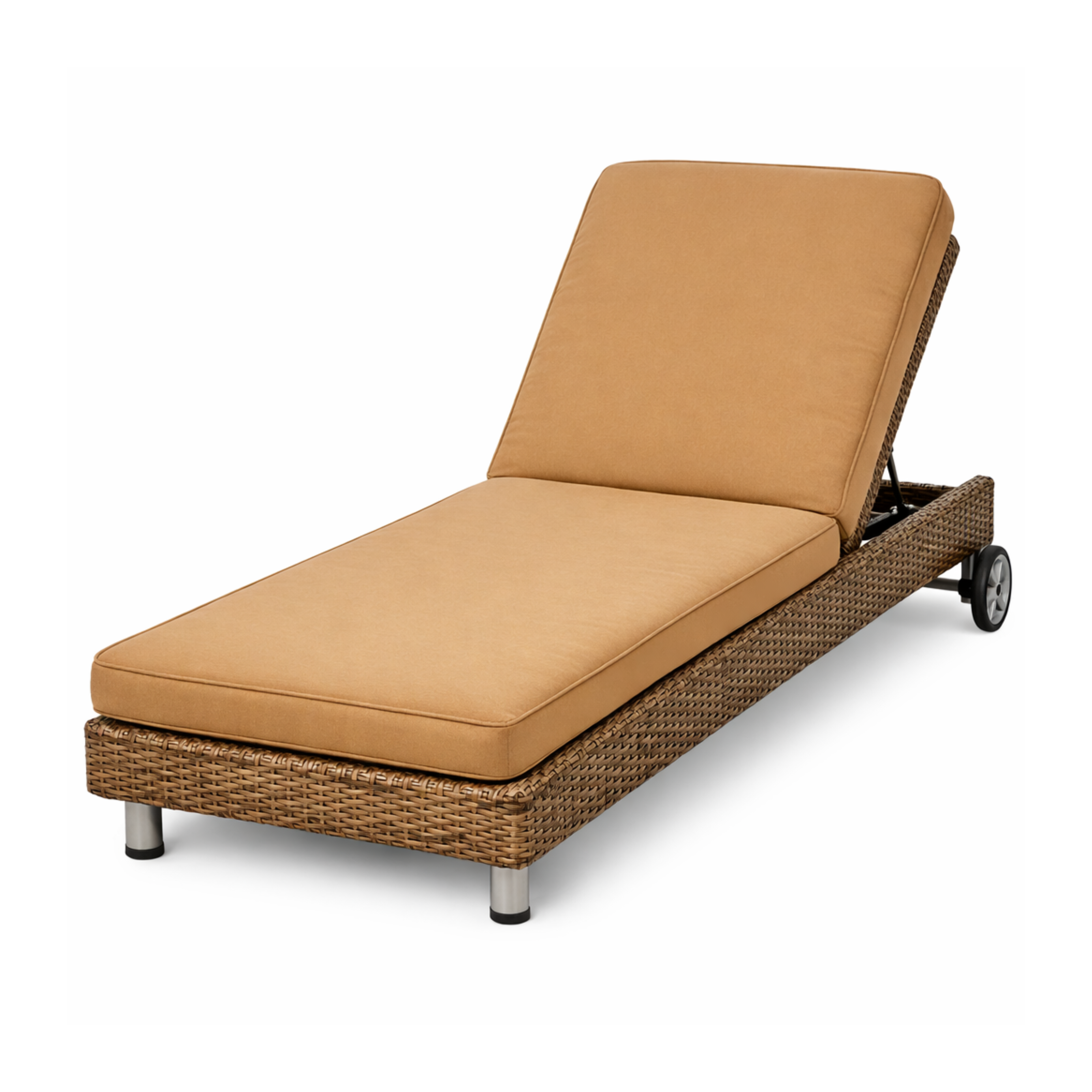 Berkley Sun Lounger Rehau Wicker With Agora Cushion Weave Craft