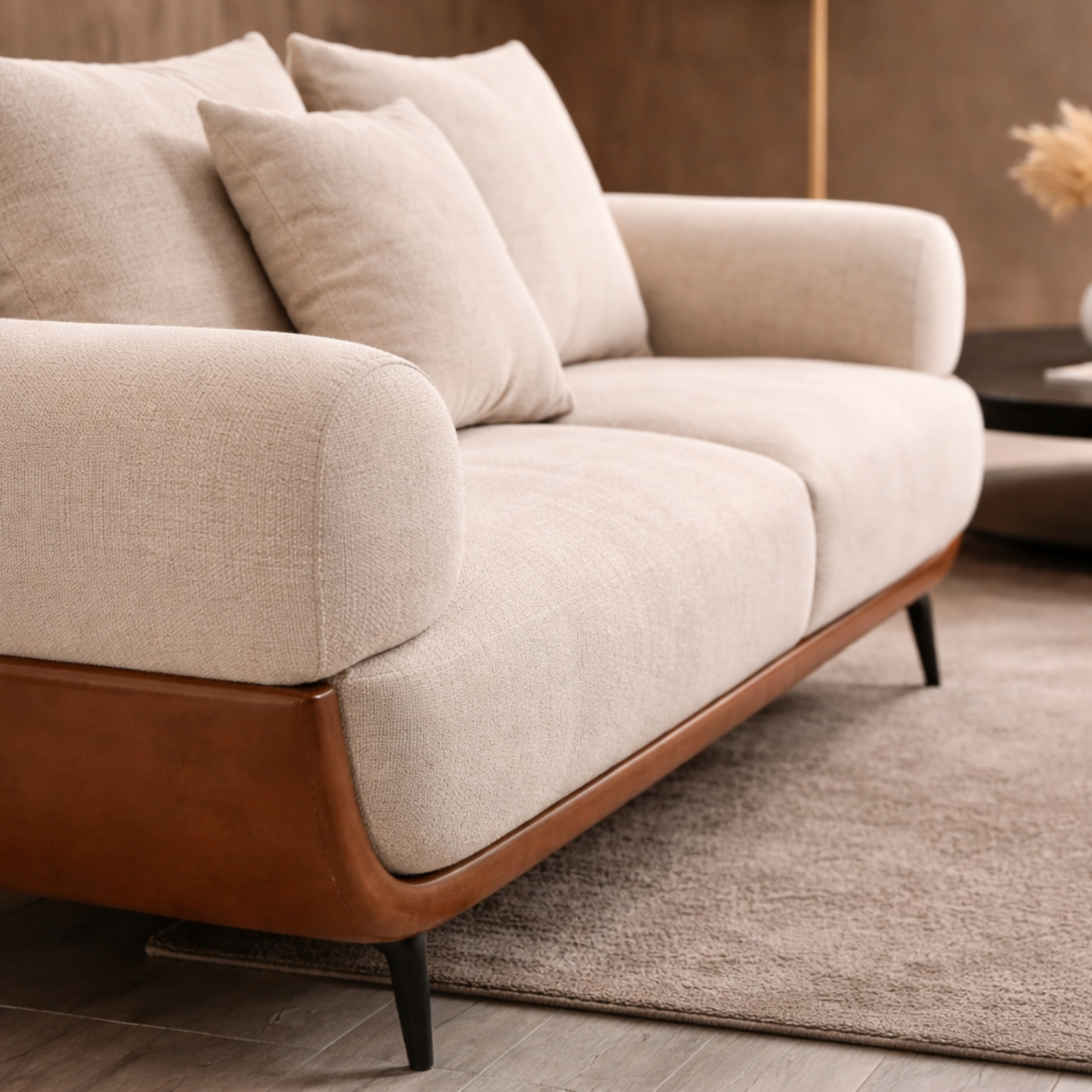 ARENA 2 PC SOFA SET 3+2 ADANA - MEADOWS SR NO 208 BEIGE BROWN ARENA