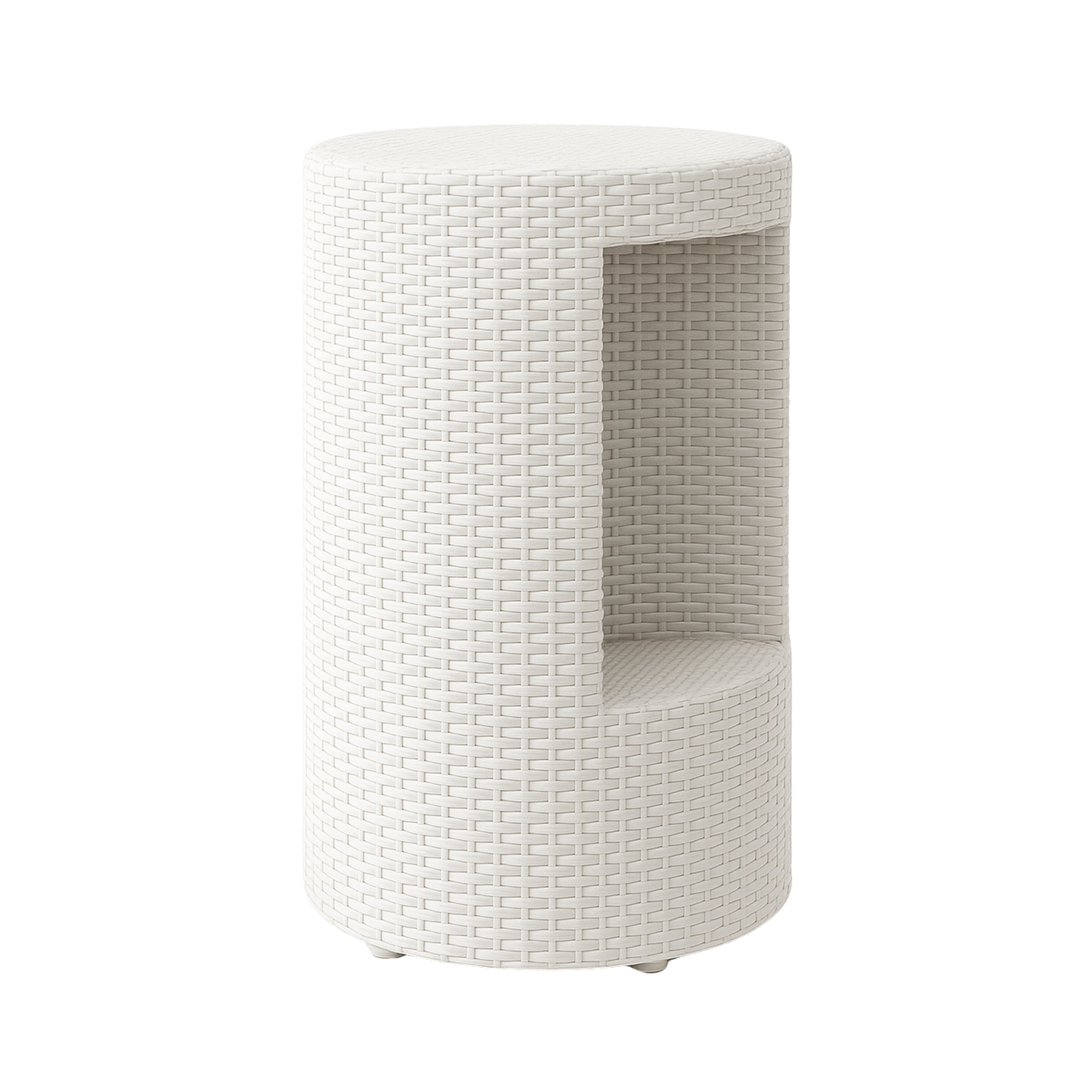 Weave Craft Albany Bar Stool – 50 cm Diameter, Rehau Wicker Weave Craft