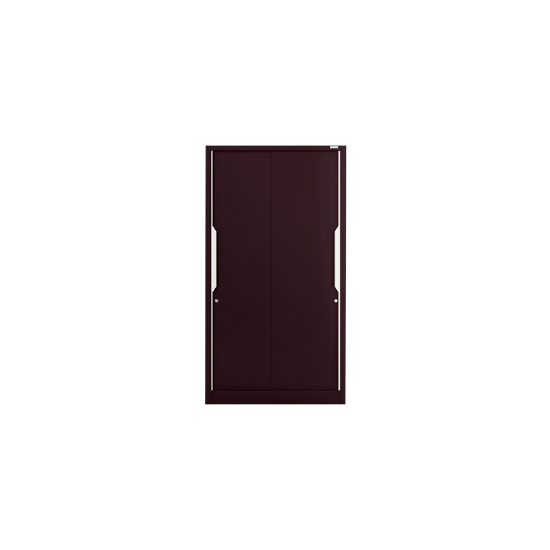 Slide N Store Compact Wardrobe 2 Door, Tex Shell Wine Red