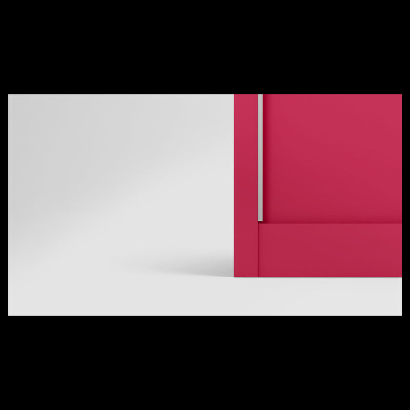 Slide N Store Compact Plus Wardrobe 2 Door, Tex Blush Red