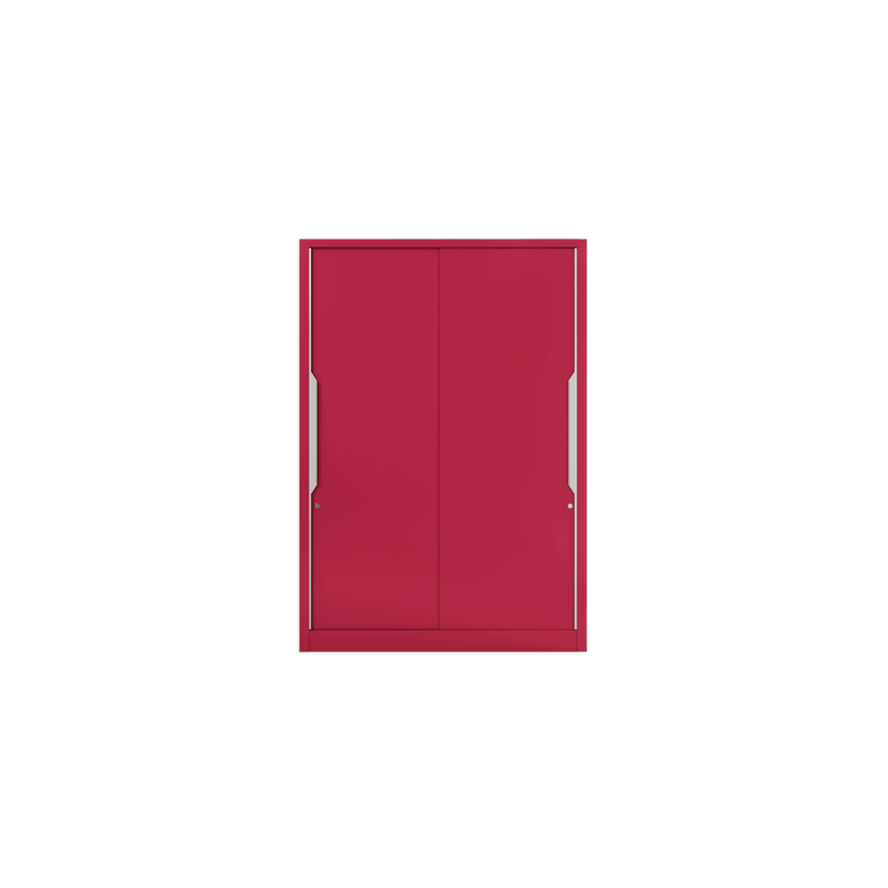 Slide N Store Pro Plus Wardrobe 2 Door, Tex Blush Red