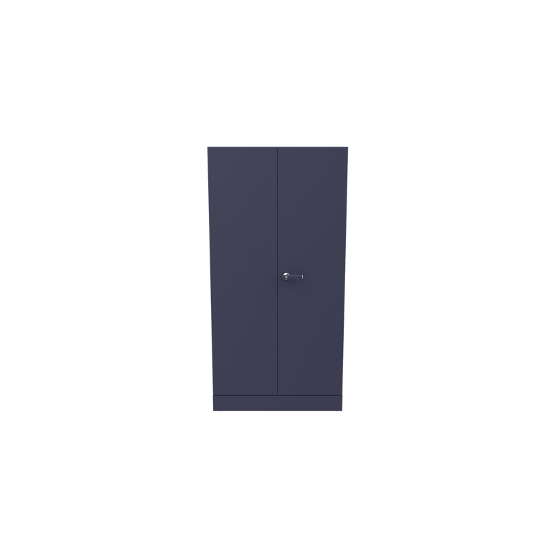 Auraline® Men Basic Steel Almirah 2 Door, Textured Navy Blue Color