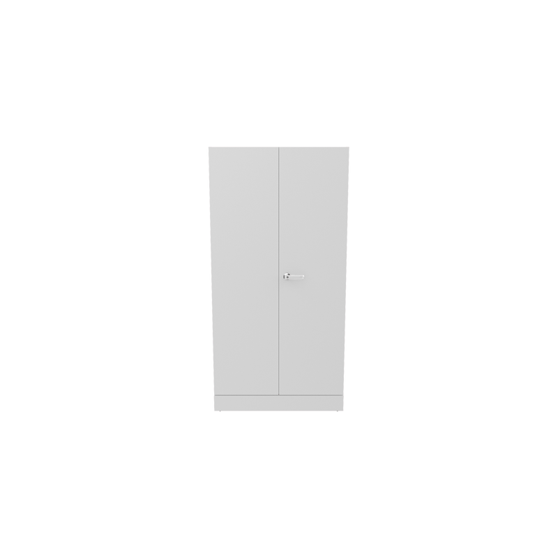Auraline Men Basic Steel Almirah 2 Door, Textured Bond White Color