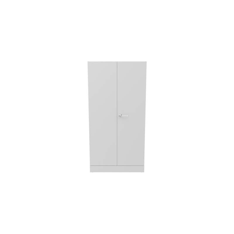 Auraline Men Premium Steel Almirah 2 Door, Textured Bond White Color