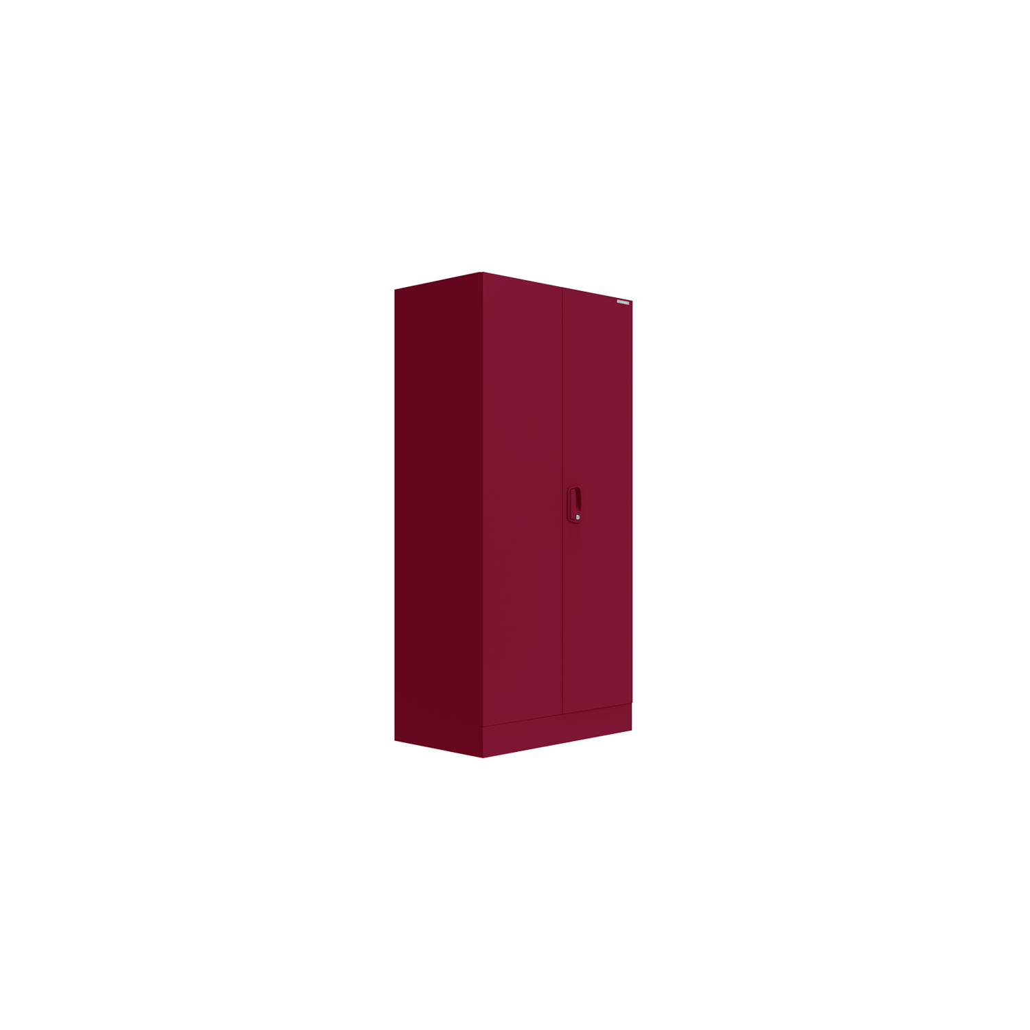 Aceline 2 Door Steel Almirah Half Locker, Berry Red