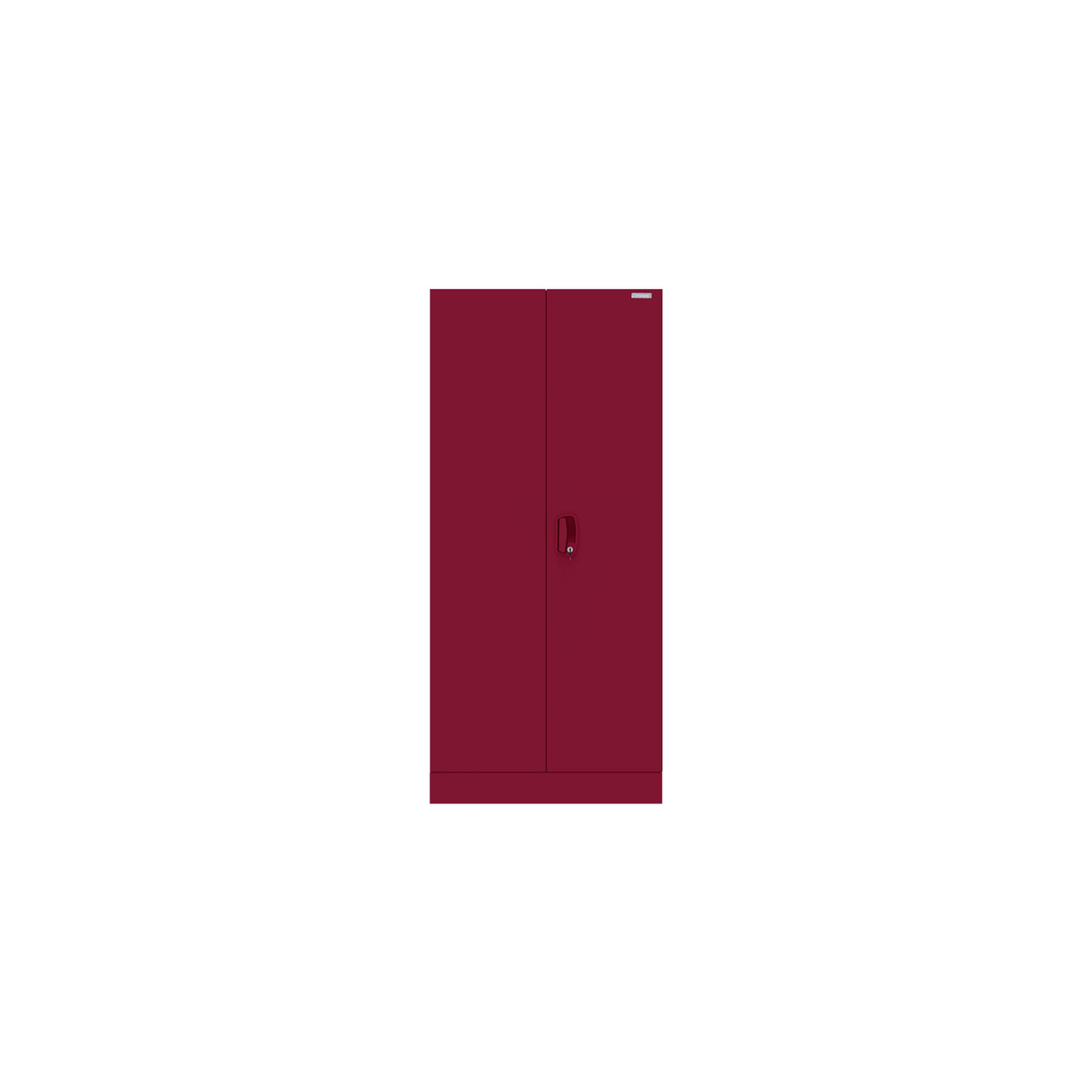 Aceline 2 Door Steel Almirah Full Locker, Berry Red