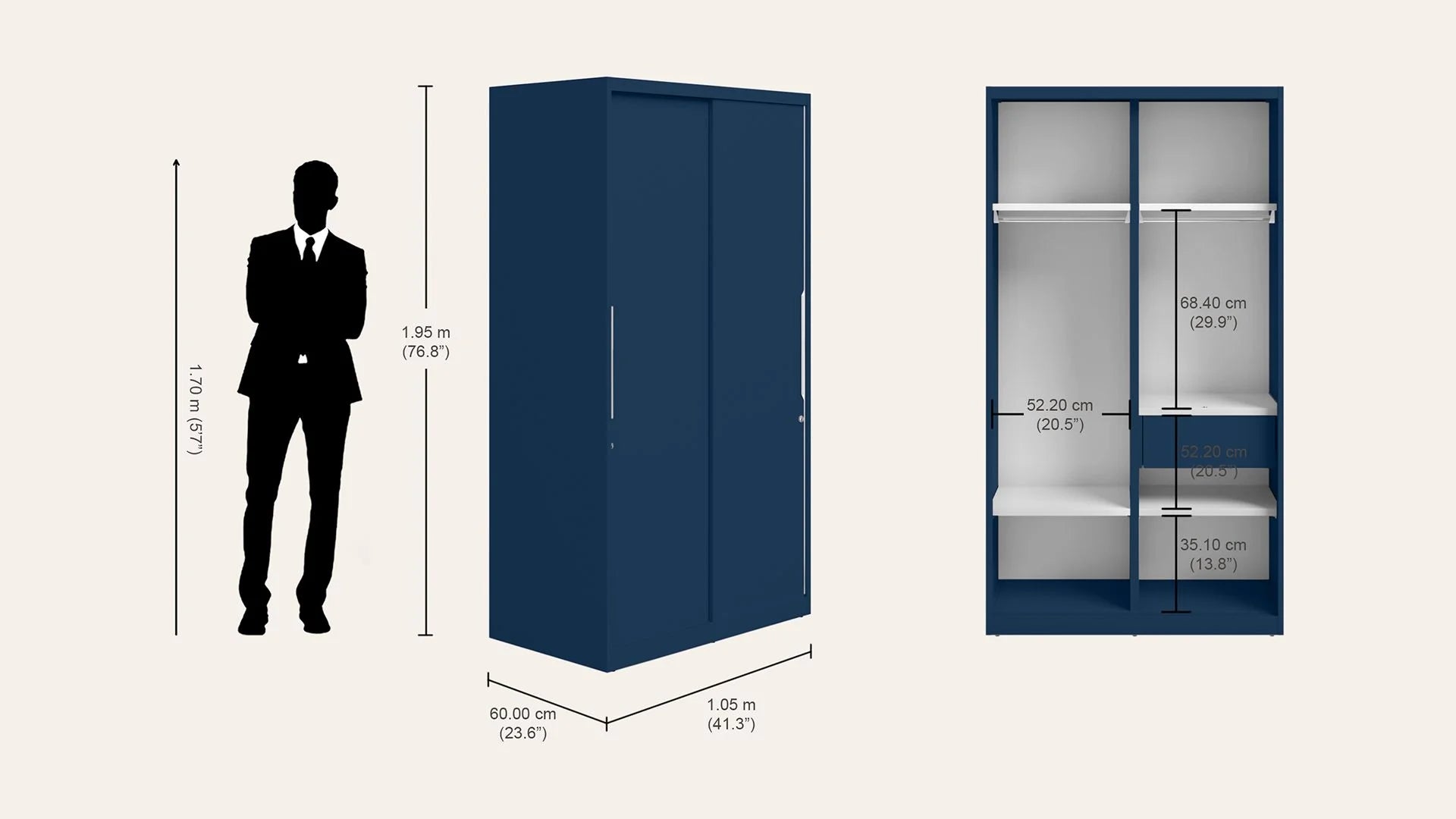 GODREJ SLIDE N STORE TEX COMPACT   PHIROJA BLUE