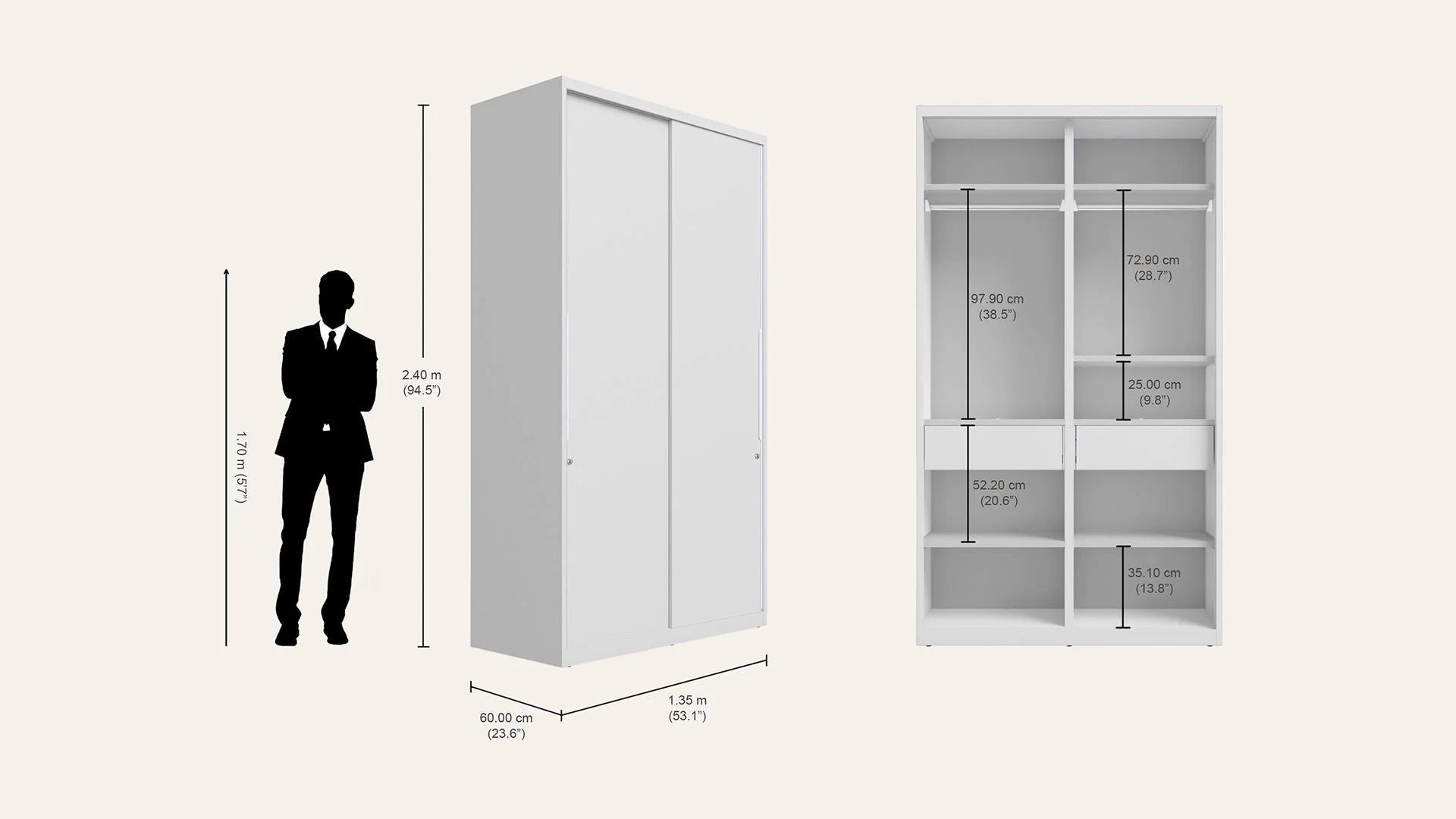 GODREJ SLIDE N STORE PLUS TEX   BOND WHITE PRO