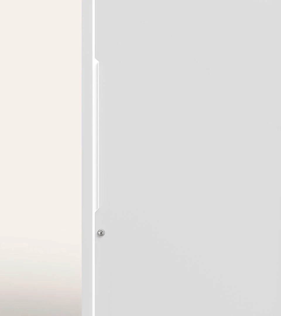 GODREJ 2-DOOR WARDROBE SLIDE N STORE TEX BOND WHITE PRO