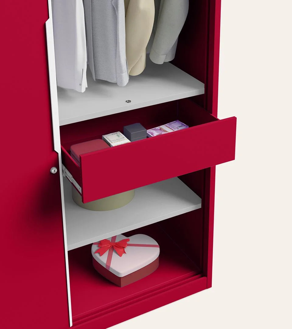 GODREJ SLIDE N STORE TEX BLUSH RED PRO