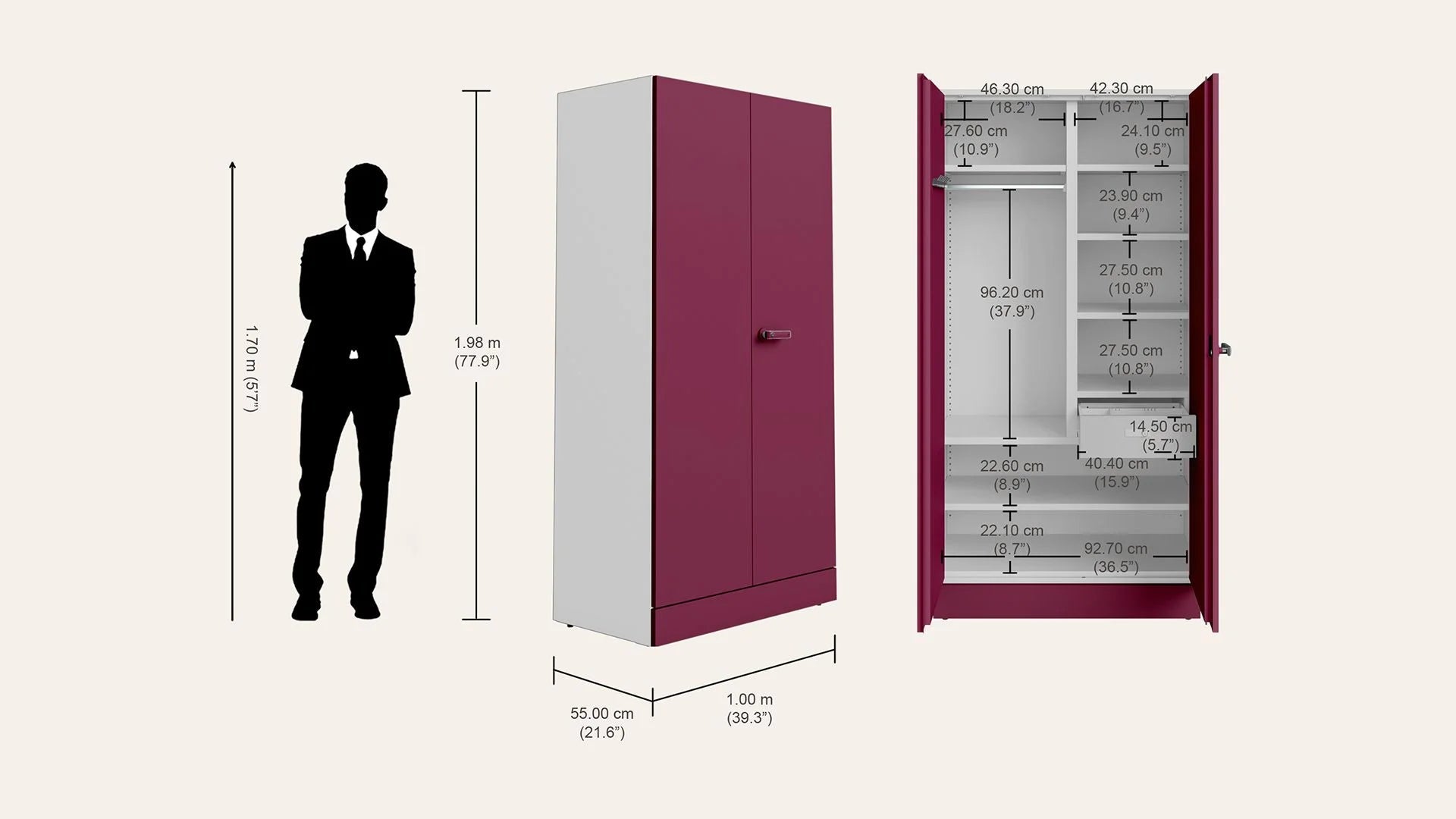 GODREJ AURALINE WOMEN BASIC  WHT  BERRY GODREJ