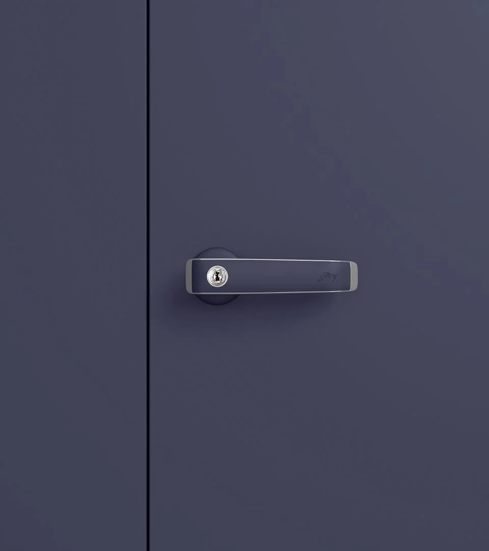 GODREJ 2 DOOR WARDROBE AURALINE WOMEN BASIC WHT NAVY BLUE GODREJ