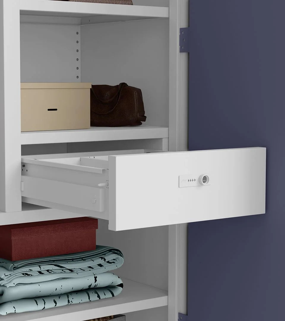 GODREJ 2 DOOR WARDROBE AURALINE WOMEN BASIC WHT NAVY BLUE GODREJ