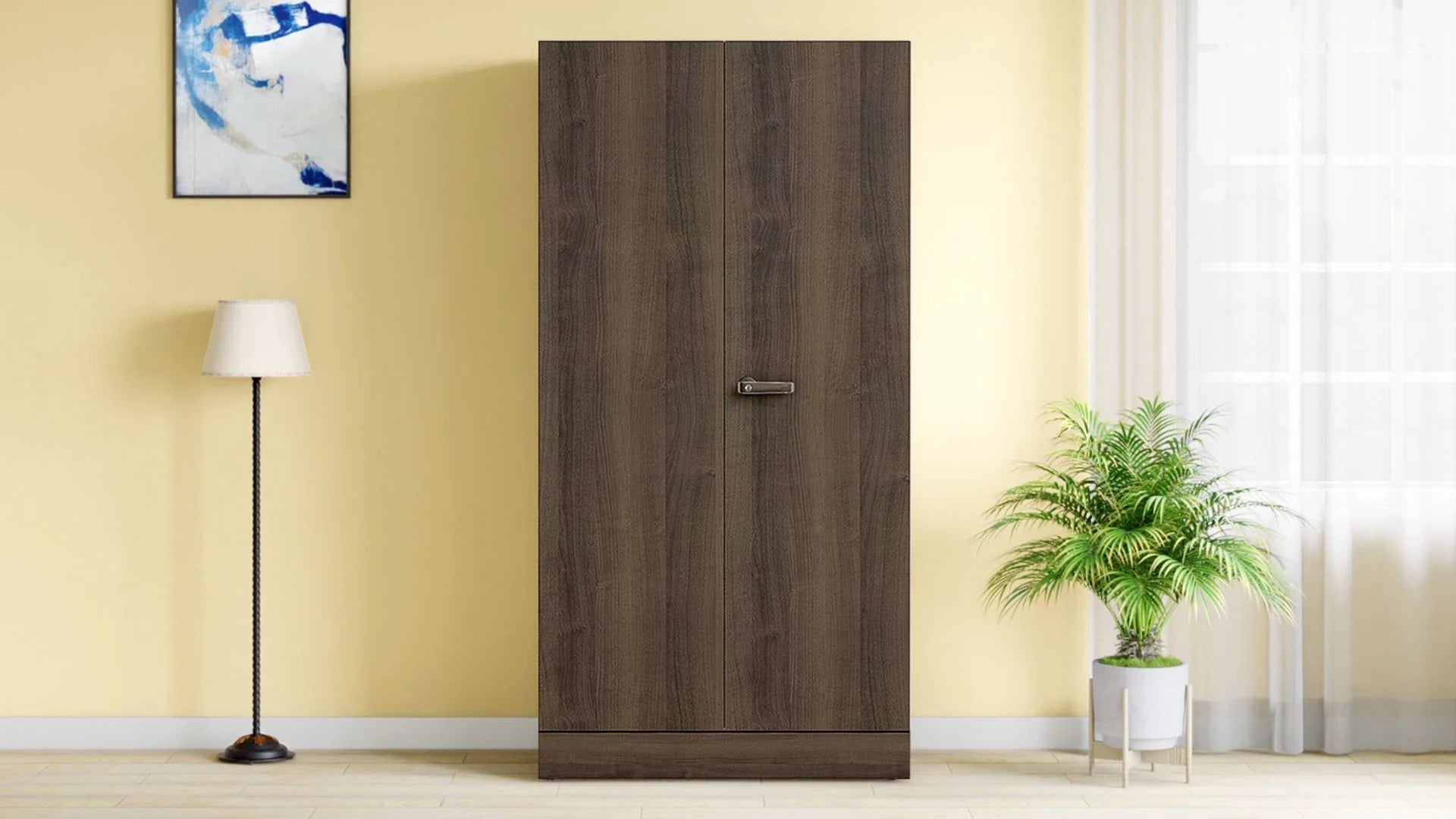 GODREJ Auraline® Men Walnut Basic Steel Almirah GODREJ