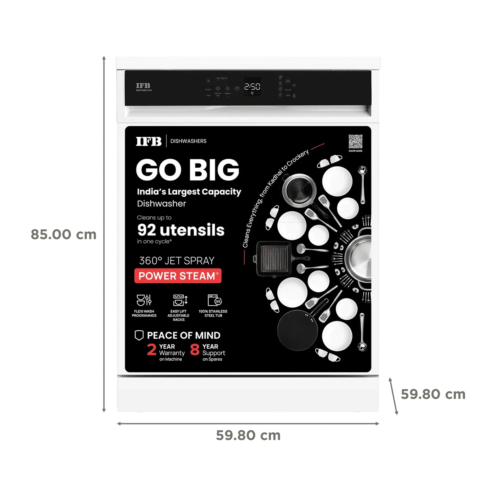 IFB DISH WASHER NEPTUNE FX14 14 PLACE SETTINGS IFB