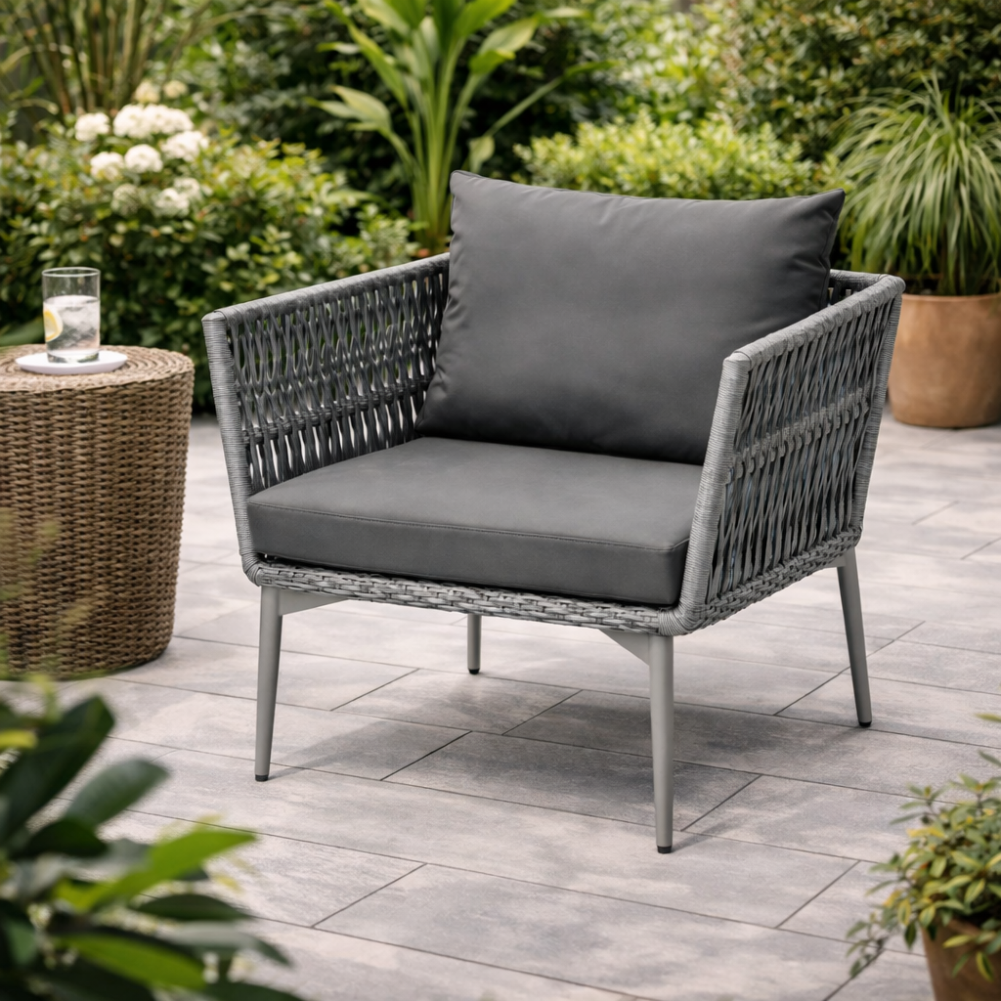 ARENA Outdoor Rattan Chair Rattan Seat Cushion ARENA