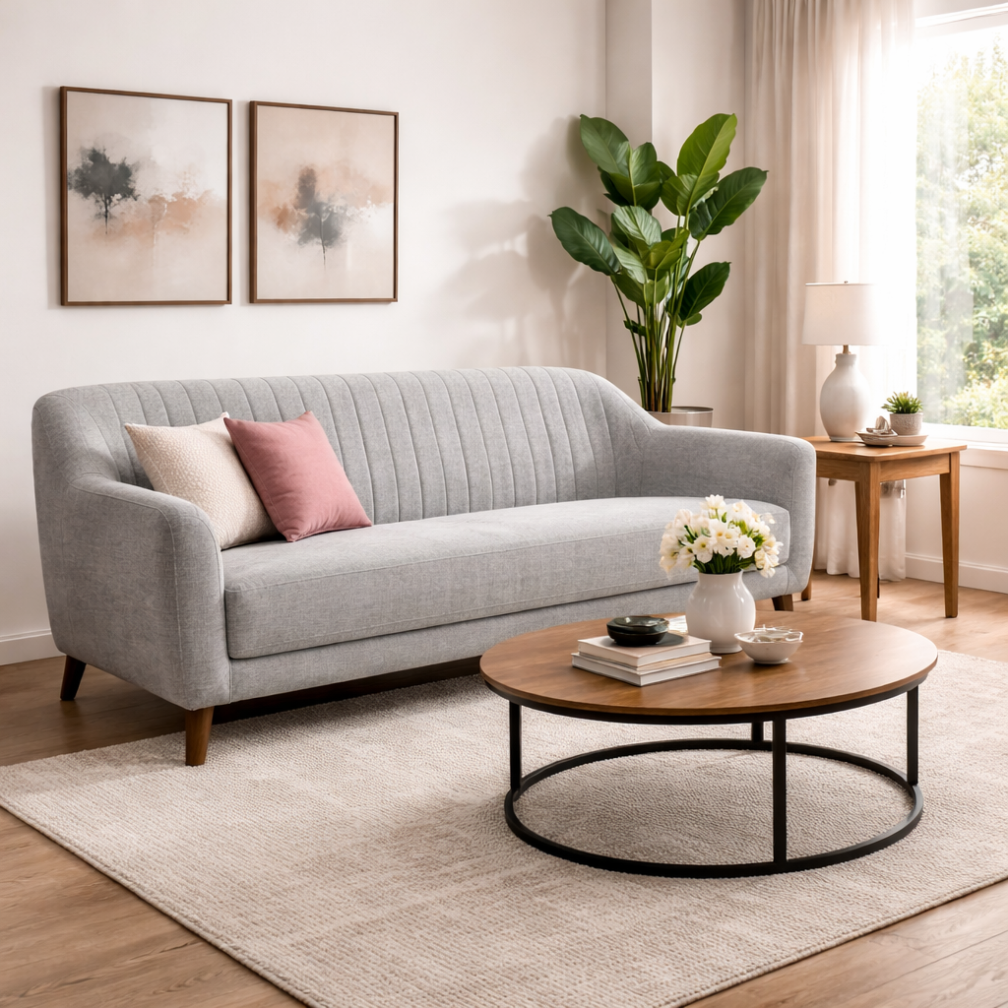 ARENA 3 SEATER SOFA NANCY MOLFINO NH 16  GREY ARENA