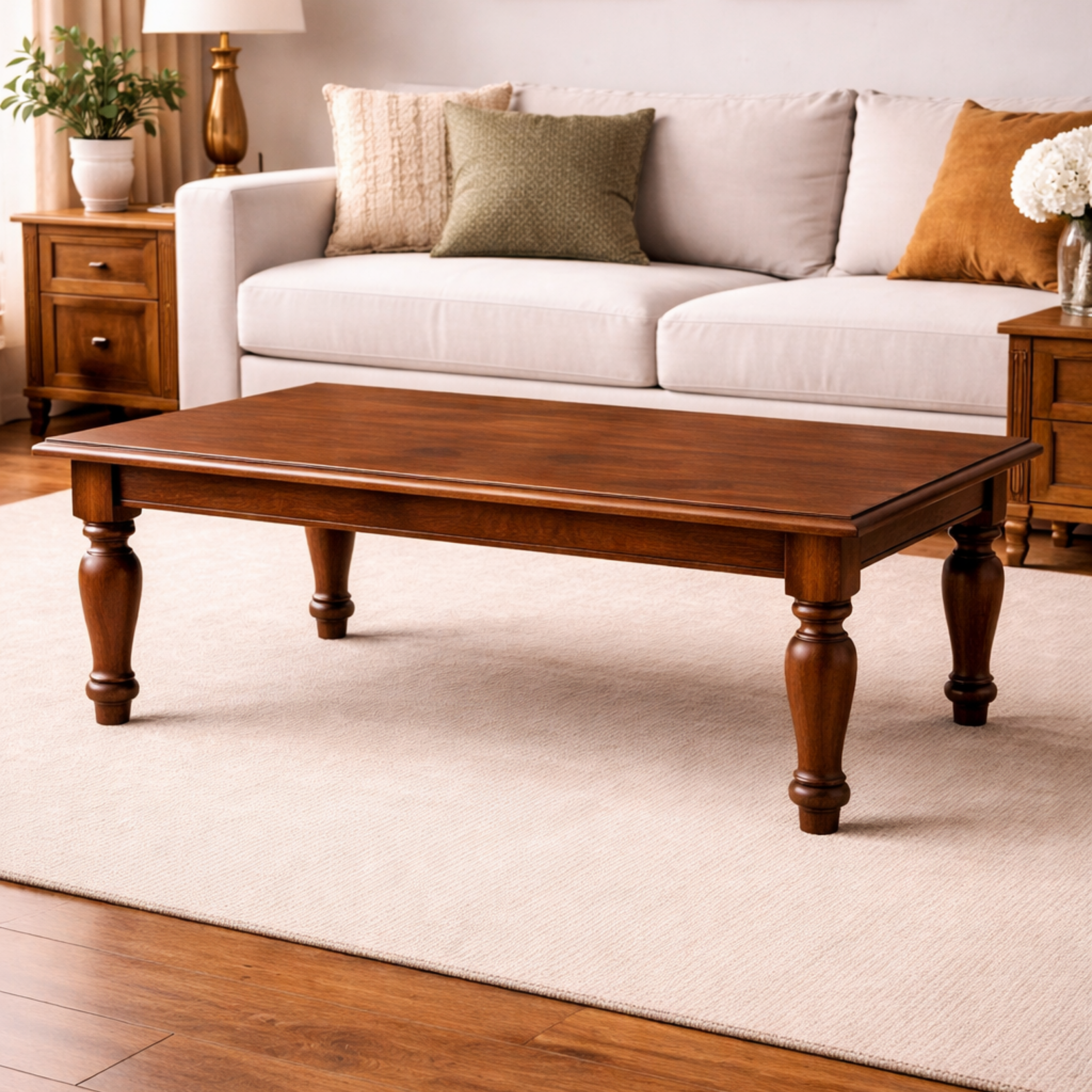 ARENA COFFEE TABLE VINTAGE  LIGHT HONEY BROWN ARENA