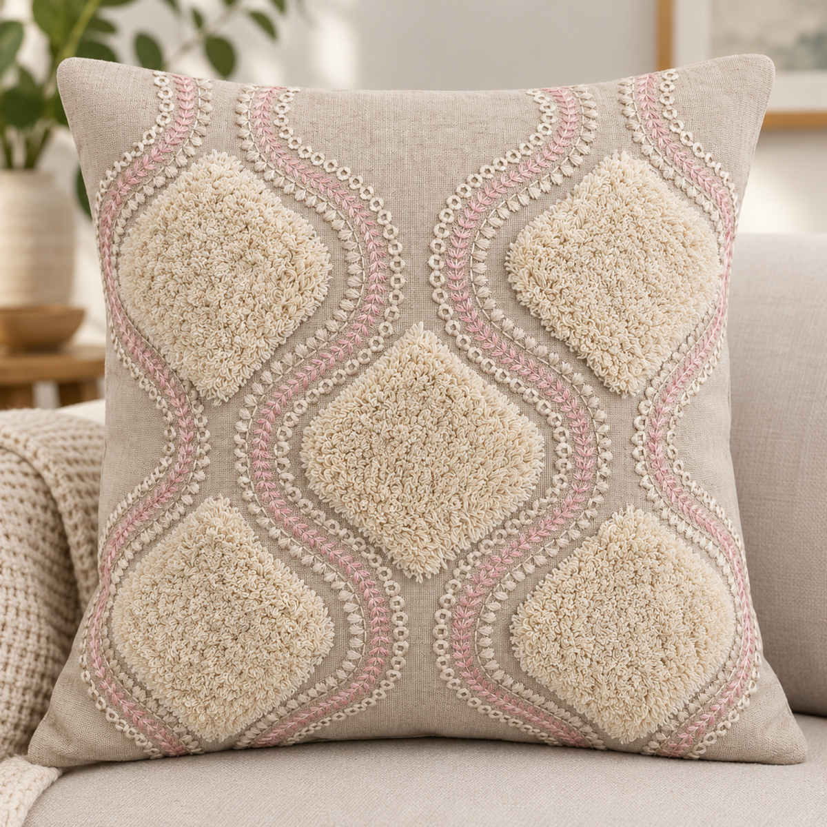 OoNA Kktf Cushion Cover 16X16 Carter D.No 45 OoNA