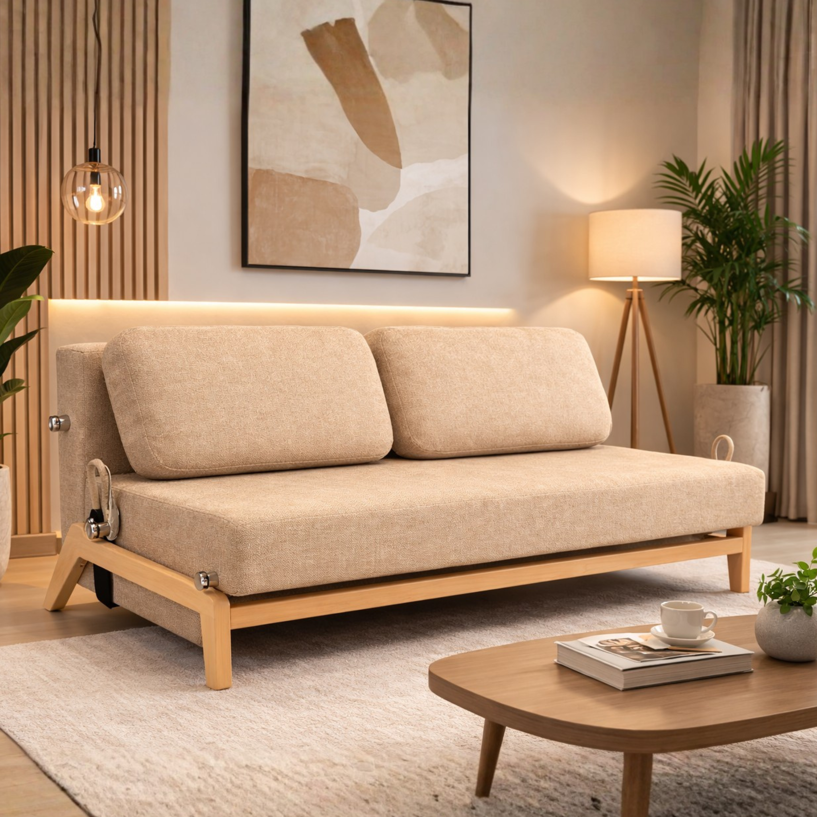 DECOSTYLE SOFA BED SAND COLOR DECOSTYLE