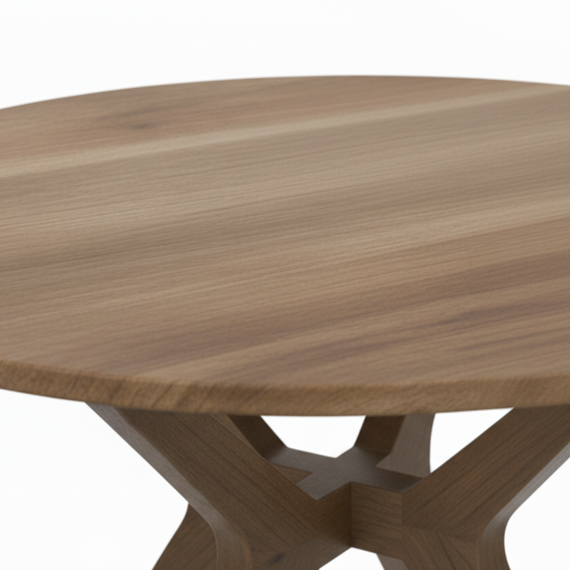 ARENA End Table Round XACH Walnut Legs Sheesham Top ARENA