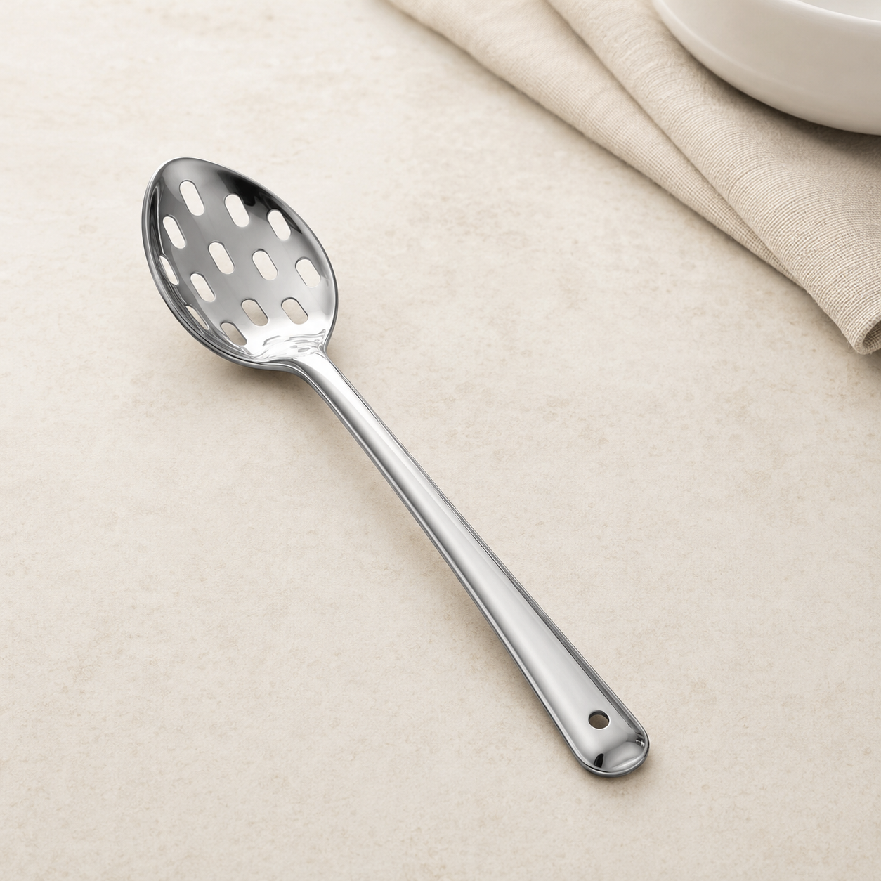 Stainless Steel Basting Spoon Slotted Essential OoNA