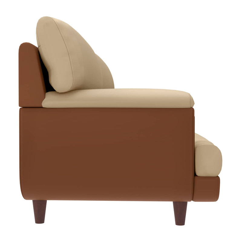 GODREJ 2 Seater  Sofa BAYFLOW Beige Leatherette