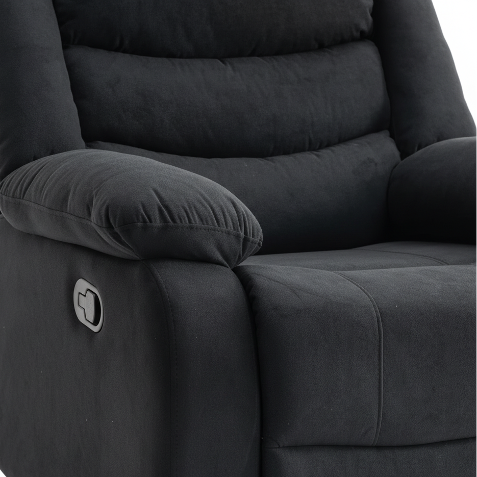 ARENA SINGLE SEATER RECLINER ILLINIOS 1S - LAMA BLACK ARENA