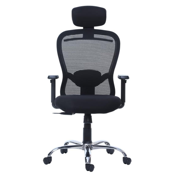 ARENA High Back Chair Bug Delux Chrome Base Adjustable Handrest