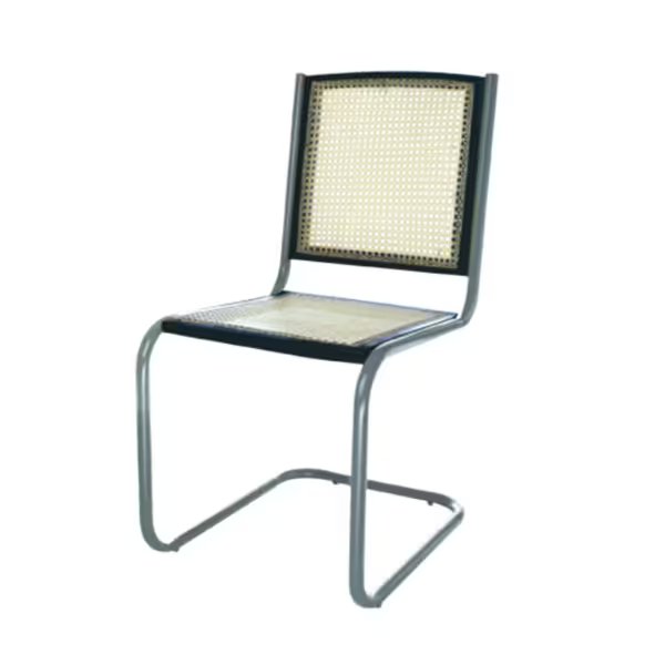 GODREJ CH4 Cane Chair Low Back Visitor Chair With Grey Powder Coated