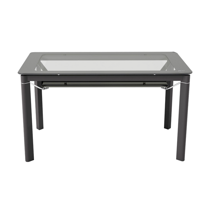 GODREJ Brawn 6 Seater Dining Set Tempered Glass Top, Black