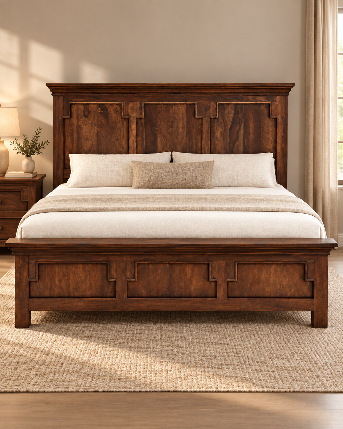 OONA QUEEN SIZE BED WES-32  W-O STRG  171X222X115 CM OoNA