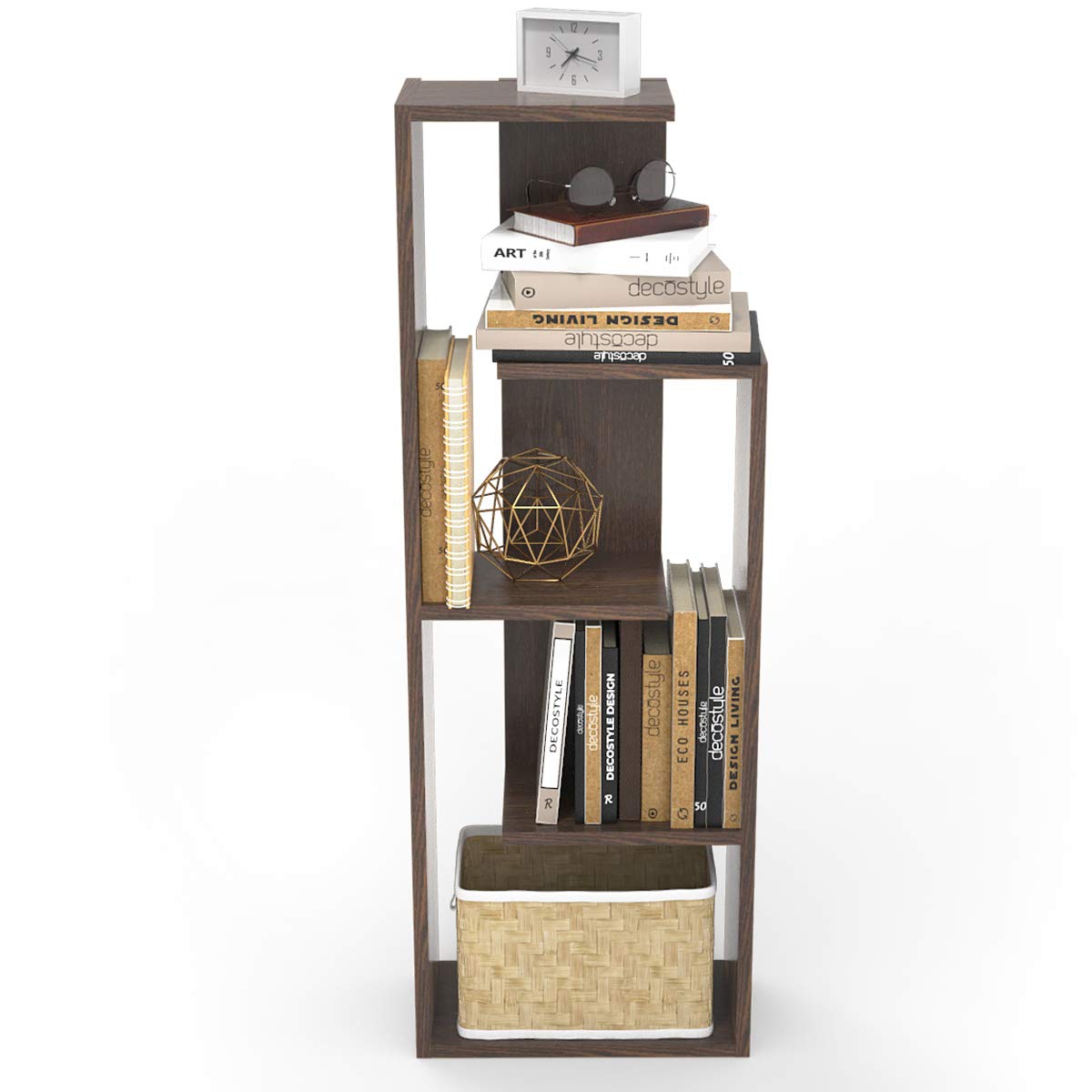 DECOSTYLE DBS101_UTS Bookshelf Dito Walnut