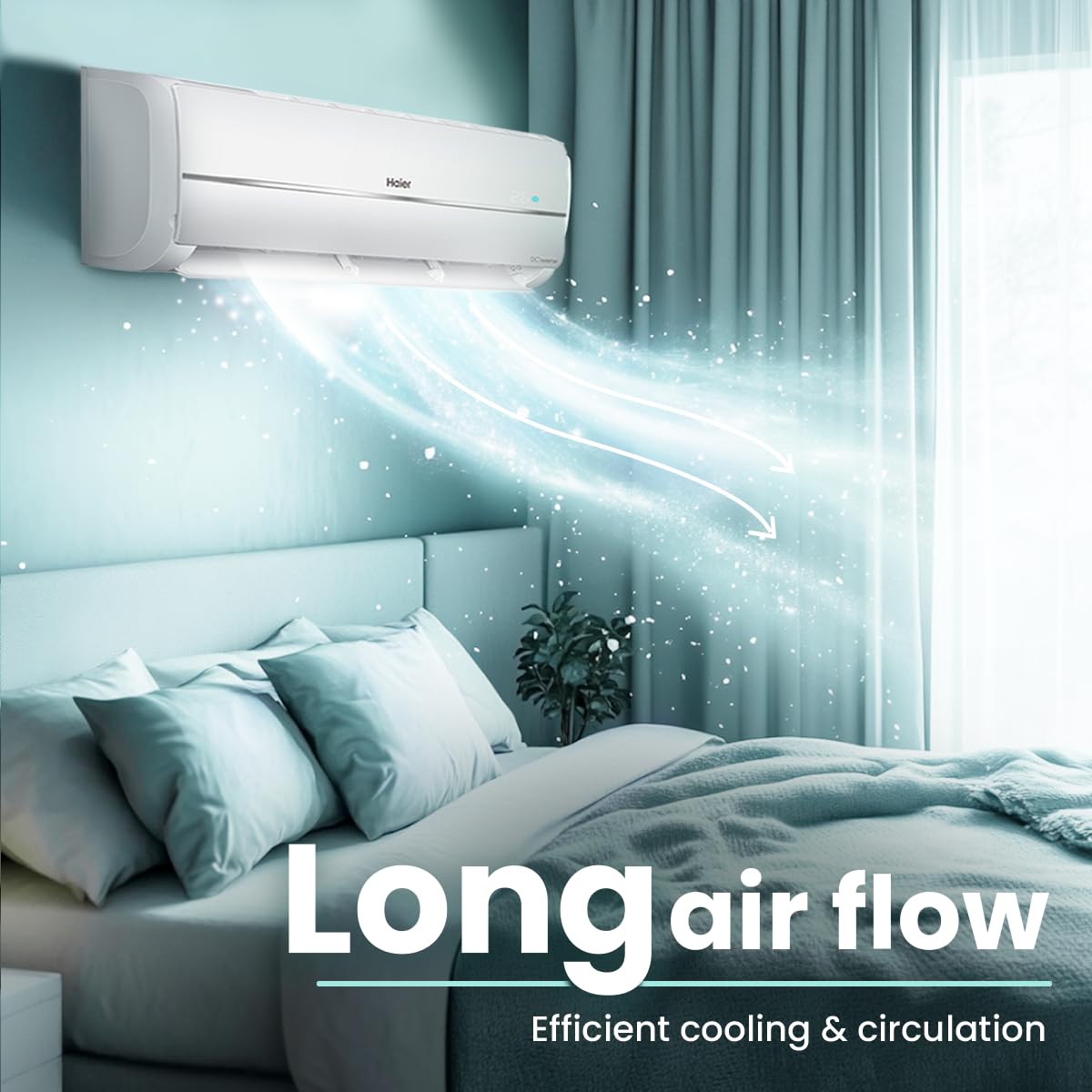 HAIER AC-INDOOR UNIT HSU17V-TMS3BN  INVERTER 1.5 TON HAIER