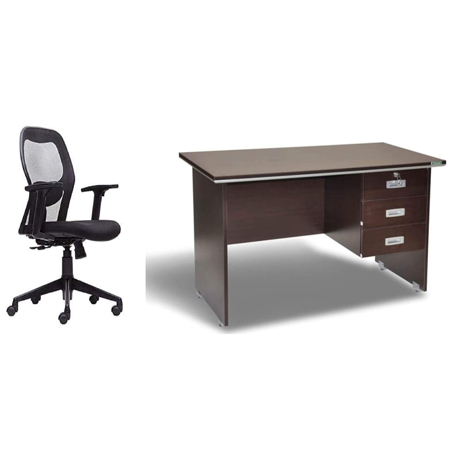 SPACEWOOD Executive Office Table with 3 Drawers