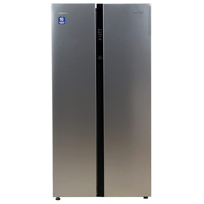 LLOYD GLSF590DSST1GB 587 Ltr Inverter Technology Side by Side Refrigerator