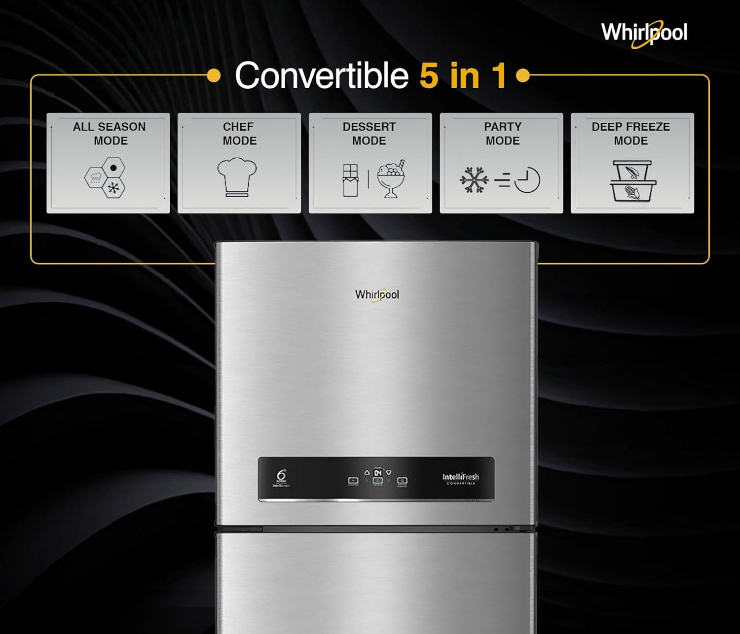 WHIRLPOOL REFRIGERATOR-FF-DD  IF INV CNV 515 (2S) ALPHA STEEL-Z WHIRLPOOL